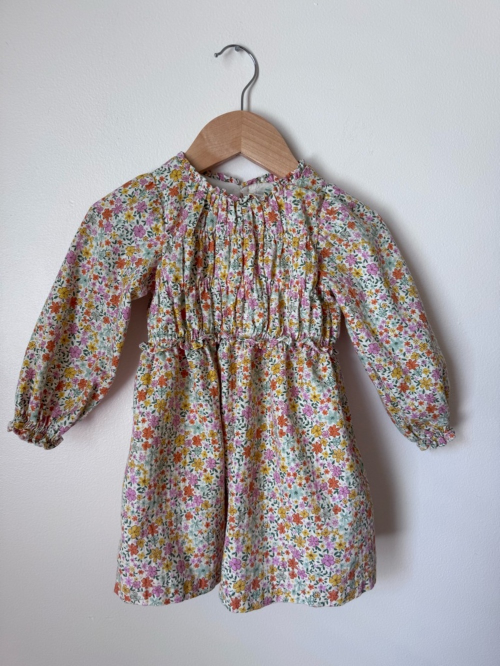 Zara Floral Long-Sleeve Dress